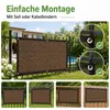 Sonnensegel 2x5M Rechteck, Sichtschutz Zaun mit Alu-Ösen Produktbild-Vorschau 8