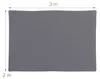 Relaxdays Sonnensegel, 2x3 m, Polyester, wasserdicht, Produktbild-Vorschau 4