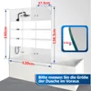 Jopassy Badewannenaufsatz Duschwand Faltwand Badewanne Produktbild-Vorschau 2