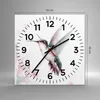 Wanduhr - Quadrat - Glasuhr - Kolibri Aquarell Licht - Produktbild-Vorschau 3