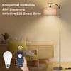 Lampadaire en rotin Boho à intensité variable avec ampoule Voir les images du produit 3