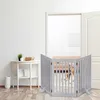 Relaxdays Absperrgitter, freistehendes Schutzgitter, HxB: Produktbild-Vorschau 2