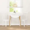 vidaXL Chaises de salle à manger 2 pcs. Blanc Bois massif Voir les images du produit 3
