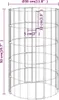 vidaXL Gabionen-Säule Rund Verzinkter Stahl Ø30x50 cm Produktbild-Vorschau 7