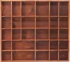 Woodweaver Holzregal Braun, 28 Fächer, 45x40x3,5cm | Produktbild-Vorschau 4