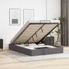 vidaXL Ottoman-Bett ohne Matratze Grau 140x200 cm Produktbild-Vorschau 2