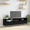 Möbel TV-Schrank Schwarz Eiche 150x30x44,5 cm Holzwerkstoff Produktbild-Vorschau 1
