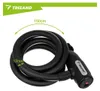 Trizand 27614 Fahrradschloss 150 cm, 12 mm, Stahl, schwarz Produktbild-Vorschau 3