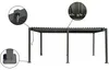 Pergola bioclimatica in alluminio con tenda e zanzariera Anteprima dell’immagine prodotto 4