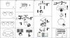 Instructional diagrams for assembling a light fixture. Anteprima dell’immagine prodotto