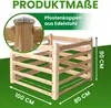 Moderner Komposter aus Lärchenholz Massivholz Produktbild-Vorschau 3