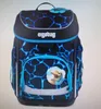 A front view of a child's backpack with a dinosaur graphic. Voir les images du produit