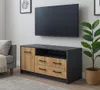 Meblando TV-Lowboard – TV skrinka s 2 zásuvkami, dvierkami Náhľad obrázku produktu 3