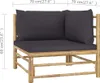 vidaXL 4-tlg. Garten-Lounge-Set mit Dunkelgrauen Kissen Produktbild-Vorschau 6