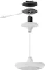 An exploded view of a ceiling-mounted speaker or light fixture with its components. Produktbild-Vorschau