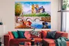 MuchoWow® Poster Gemälde - Paris - Boot - Brücke 160x120 cm Produktbild-Vorschau 2