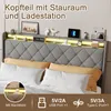 Łóżko tapicerowane 160x200 cm z 4 szufladami, zagłówkiem z Podgląd zdjęcia produktu 6