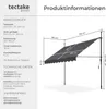 Klemmmarkise mit Handkurbel, höhenverstellbar - 250 x 180 Produktbild-Vorschau 5