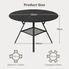 BEALIFE Runder Esstisch 120 cm Ø | Für Esszimmer, Balkon & Produktbild-Vorschau 3