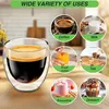 4er Set Cappuccino Tassen 150ml- Doppelwandige Produktbild-Vorschau 4