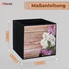 Textil-Aufbewahrungsbox Muster Garten 31x31x31 Produktbild-Vorschau 4