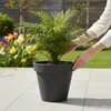 Fioriera in plastica M rotonda Ø 38 cm - antracite - Anteprima dell’immagine prodotto 6