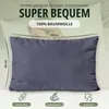 set di 2 copricuscini 100% cotone 40x80 cm grigio antracite Anteprima dell’immagine prodotto 3