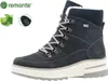 A studio shot of a blue Remonte women's boot. Produktbild-Vorschau