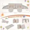 COSTWAY 10-częściowa modułowa sofa do zabawy z zdejmowaną i Podgląd zdjęcia produktu 3