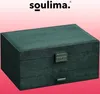 Soulima 21954, Schmuckkästchen, Organizer für Schmuck, grün Produktbild-Vorschau 12