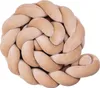 Warm Beige - Geflochtene Bettschlange Bettumrandung für Produktbild-Vorschau 1
