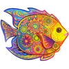 UNIDRAGON Shining Fish 23 x 18 cm 106 Teile Holz-Puzzle Produktbild-Vorschau 1
