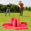 Relaxdays Kubb Wikingerspiel, finnisches Wurfspiel, Holz, Produktbild-Vorschau 2