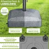 tillvex® Sonnenschirmständer PAVERA mit Rollen & Bremsen Produktbild-Vorschau 7