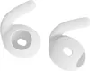 Two white silicone earbud tips with ear hooks are shown against a white background. Náhled obrázku produktu