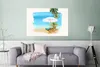 MuchoWow® Poster Strandkorb - Sonnenschirm - Palmen - Produktbild-Vorschau 5