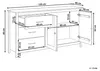 BELIANI Sideboard Grün Kiefernholz 150 cm Lang 3 Schubladen Produktbild-Vorschau 3