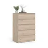 Commode Nada 5 tiroirs finition hickory. Voir les images du produit 7