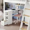 Flieks Etagenbett 90x200cm mit Schreibtisch und Regal, Produktbild-Vorschau 7
