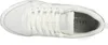 A top-down view of a white Skechers sneaker. Voir les images du produit