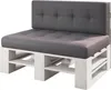 Lermowood Palettenmöbel Mp Bank 100 x 80 x 40 cm Weiß | Produktbild-Vorschau 1