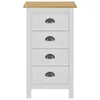 vidaXL Kredens Hill biały 46x35x80 cm lite drewno sosnowe Podgląd zdjęcia produktu 10