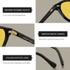 CARFIA Polarisierte Sonnenbrille Herren Runden Rahmen Gelbe Produktbild-Vorschau 5