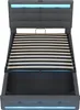 Sweiko Lit rembourré 90x200 Lit d'enfant à rangement Voir les images du produit 17