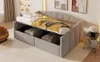 Letto imbottito Sweiko Divano letto 140x200 cm, Con Anteprima dell’immagine prodotto 5