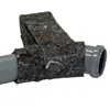 A close-up shot of a pipe insulation strip wrapped around a gray pipe. Produktbild-Vorschau