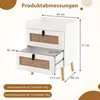 COSTWAY Nachttisch mit 2 Schubladen, moderner Produktbild-Vorschau 7