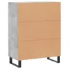 vidaXL Sideboard Betongrau 69,5x34x90 cm Holzwerkstoff -  Produktbild-Vorschau 15