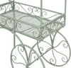Deko-Servierwagen Vintage, Metall, Mintgrün, Maße: 108 x 56 Produktbild-Vorschau 4