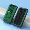BOT Solární powerbanka SP5 1 panel 30000mAh s kabely zelená Náhled obrázku produktu 1